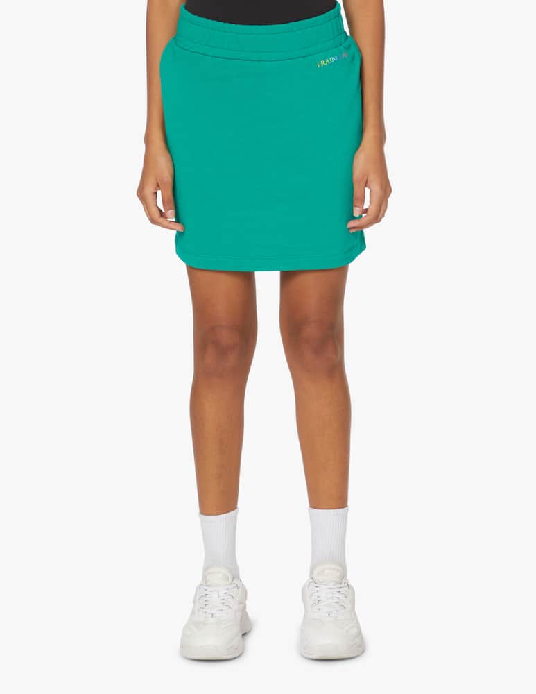 iBlues Altea cotton mini skirt - green - picture 2 iBlues Altea cotton mini skirt - green - picture 2