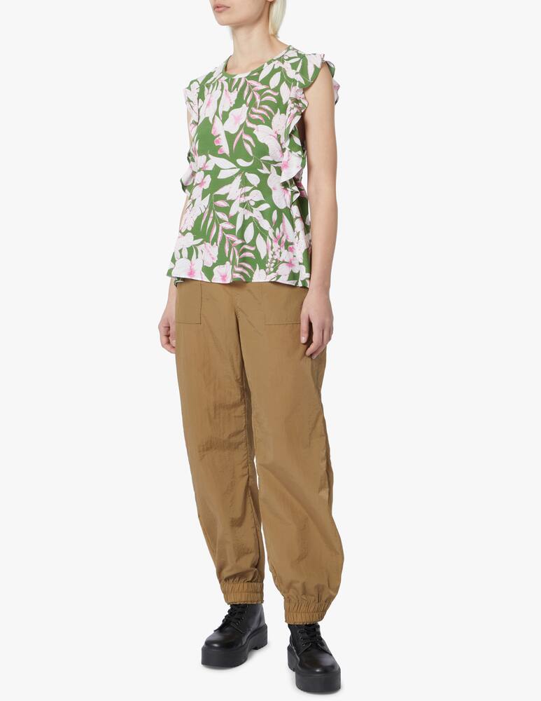 rinascente iBlues Nigella viscose printed top - green