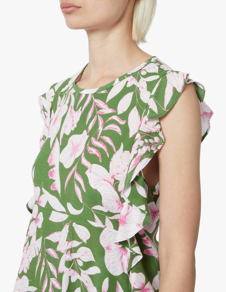 rinascente iBlues Nigella viscose printed top - green