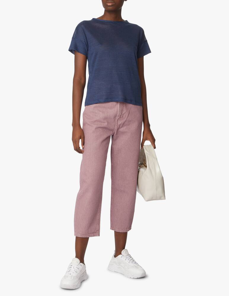 rinascente iBlues T-shirt in lino Apotema - blu