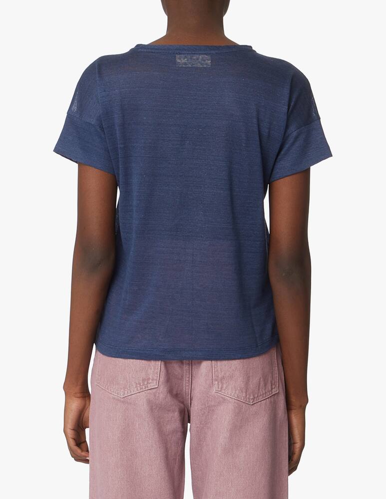 iBlues T-shirt in lino Apotema - blu - immagine 3 iBlues T-shirt in lino Apotema - blu - immagine 3