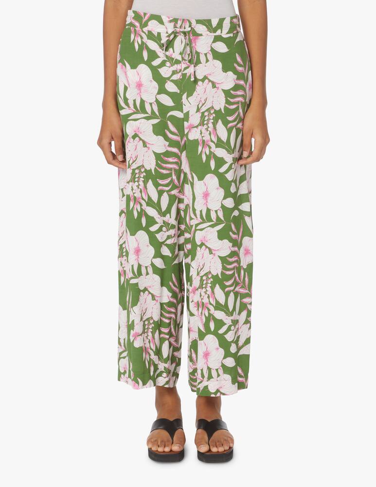 rinascente iBlues Gatto viscose palazzo trousers - green