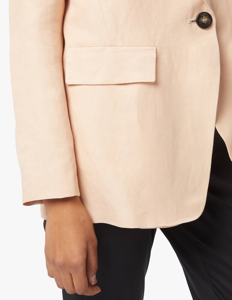 rinascente iBlues Blazer Mirano in misto lino - rosa