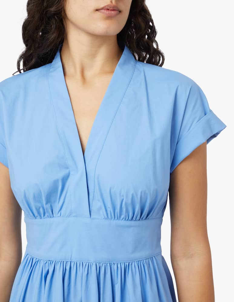 rinascente Marella Vestito lungo in cotone Bobbio - azzurro