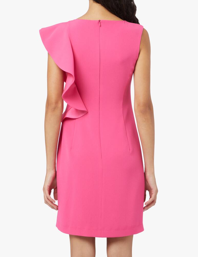 rinascente Marella Piave pencil dress with ruffle - pink