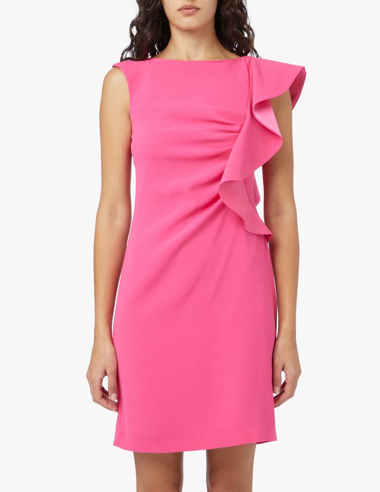 rinascente Marella Piave pencil dress with ruffle - pink
