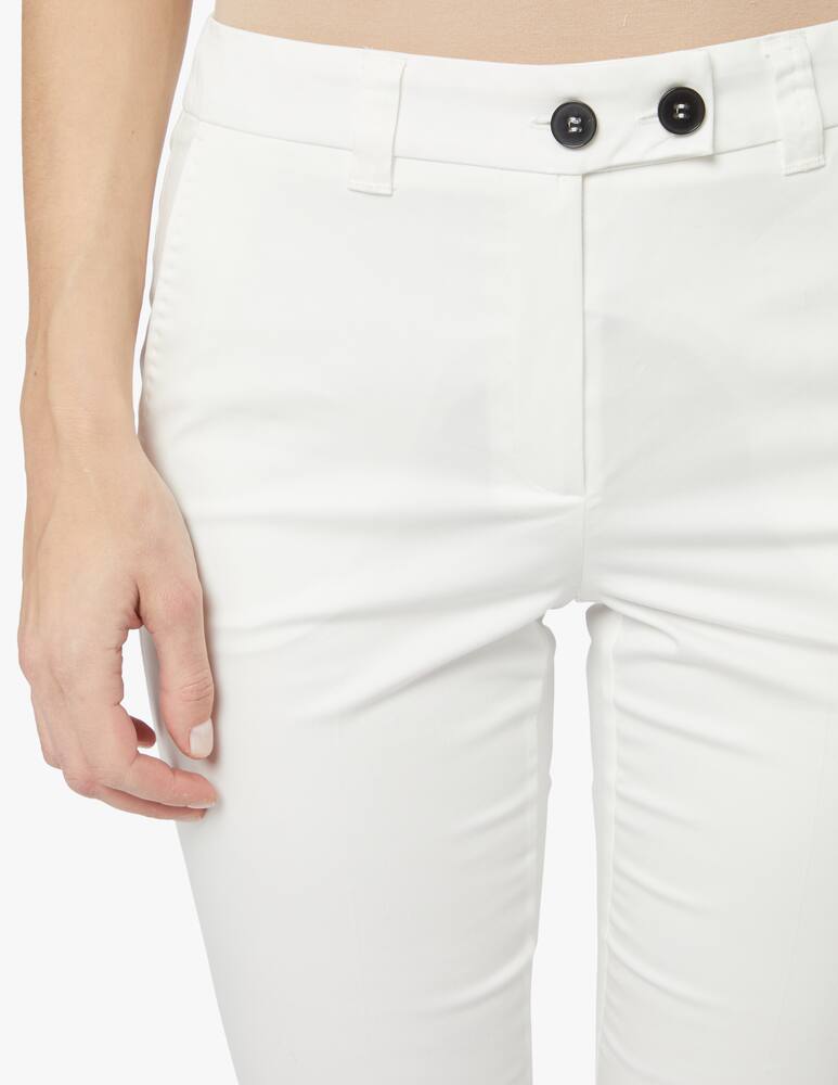 rinascente Marella Opunzia slim-fit trousers - white