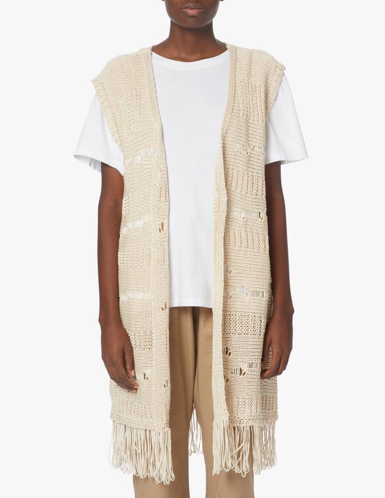 rinascente Marella Arca knit vest - beige