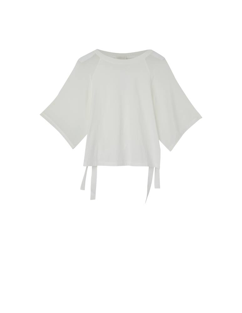 rinascente Marella Cotton and silk t-shirt - white
