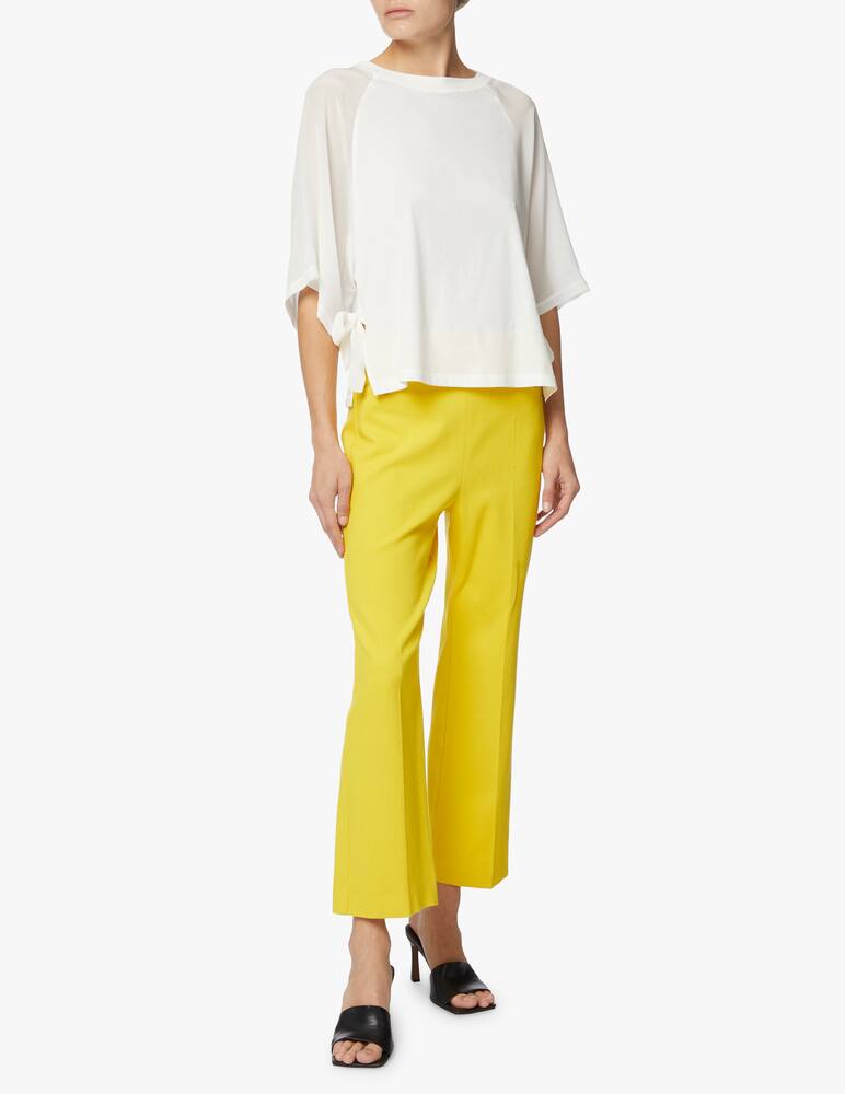 rinascente Marella Cotton and silk t-shirt - white