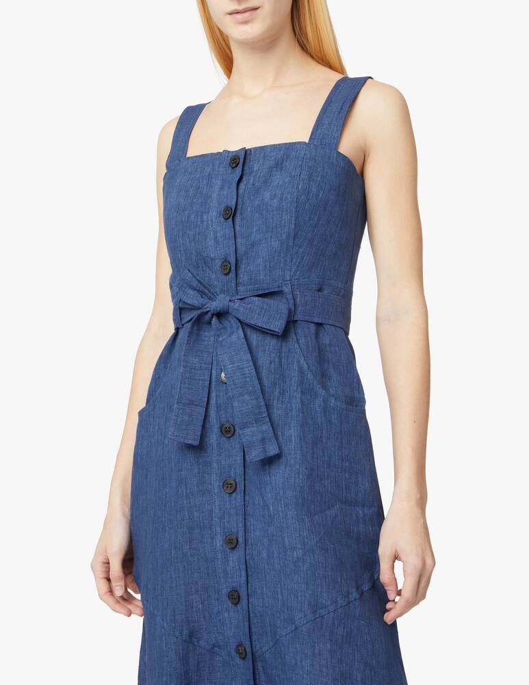 rinascente Marella Nizza linen dress - blue