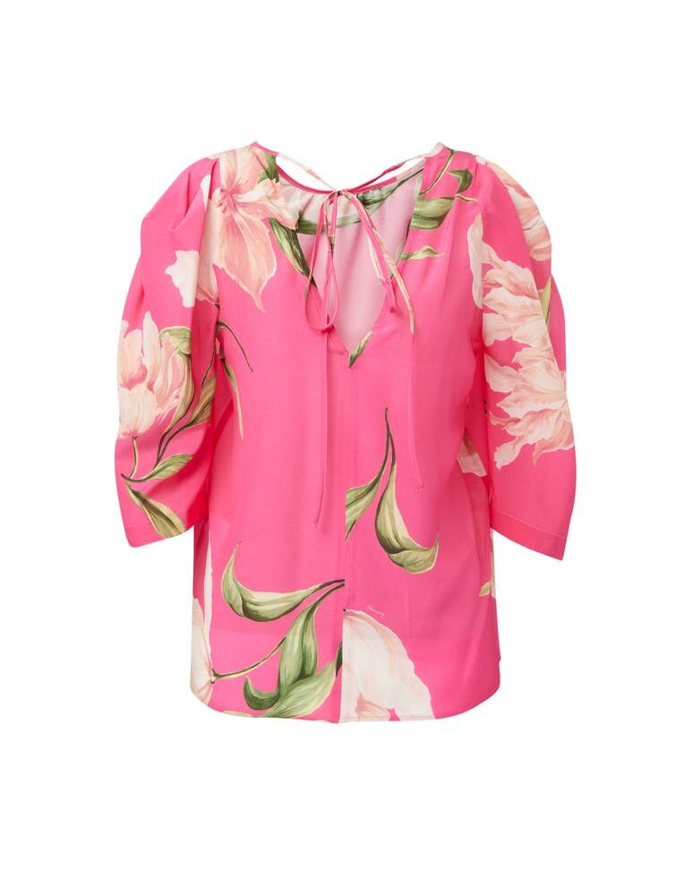 rinascente Marella Venosa silk blouse - pink