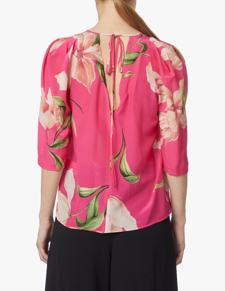rinascente Marella Venosa silk blouse - pink
