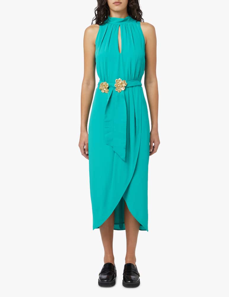 rinascente Marella Vestito lungo senza manica Barabba - verde