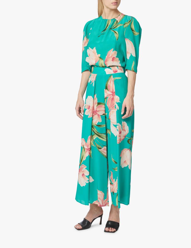 rinascente Marella Venosa silk blouse - green