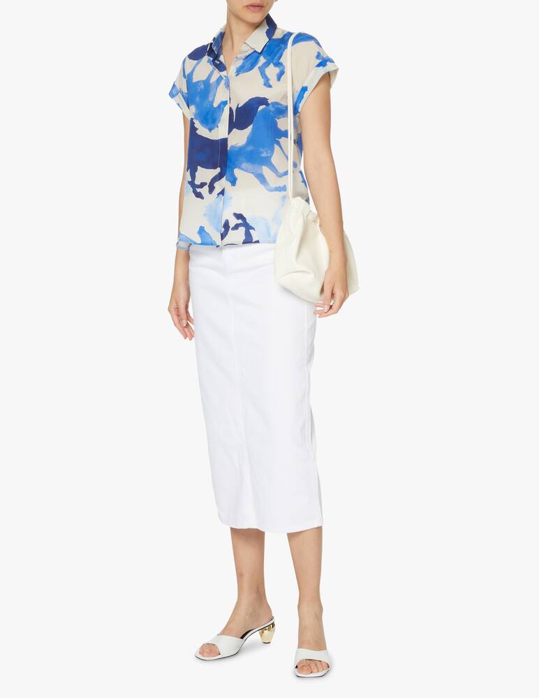 rinascente Marella Eterno silk shirt - blue