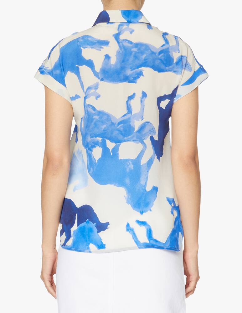 rinascente Marella Eterno silk shirt - blue