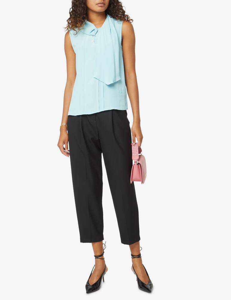 rinascente iBlues Crine blusa in seta plisse - Azzurro