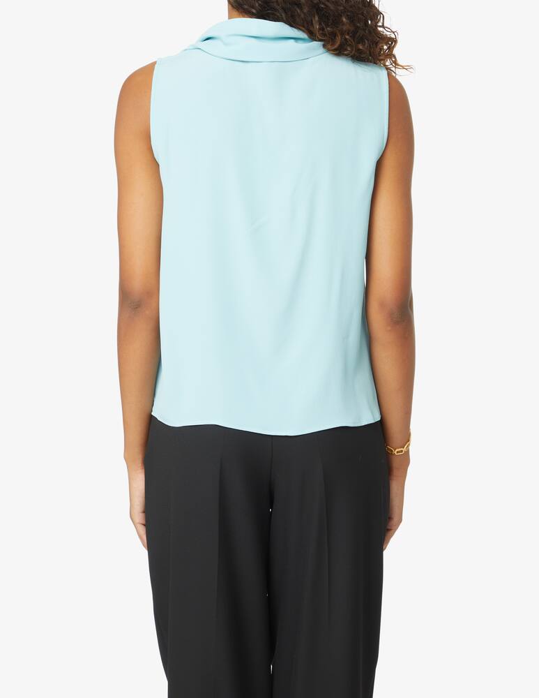 rinascente iBlues Crine blusa in seta plisse - Azzurro