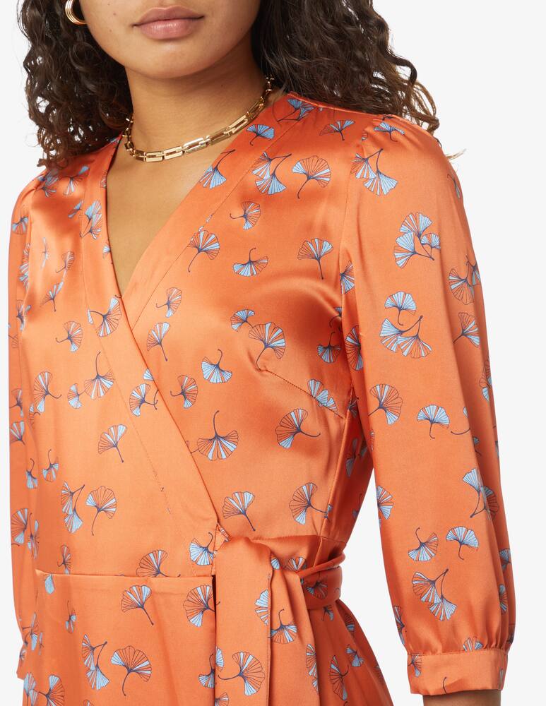 rinascente iBlues Vestito stamap twill Fufy - Arancione