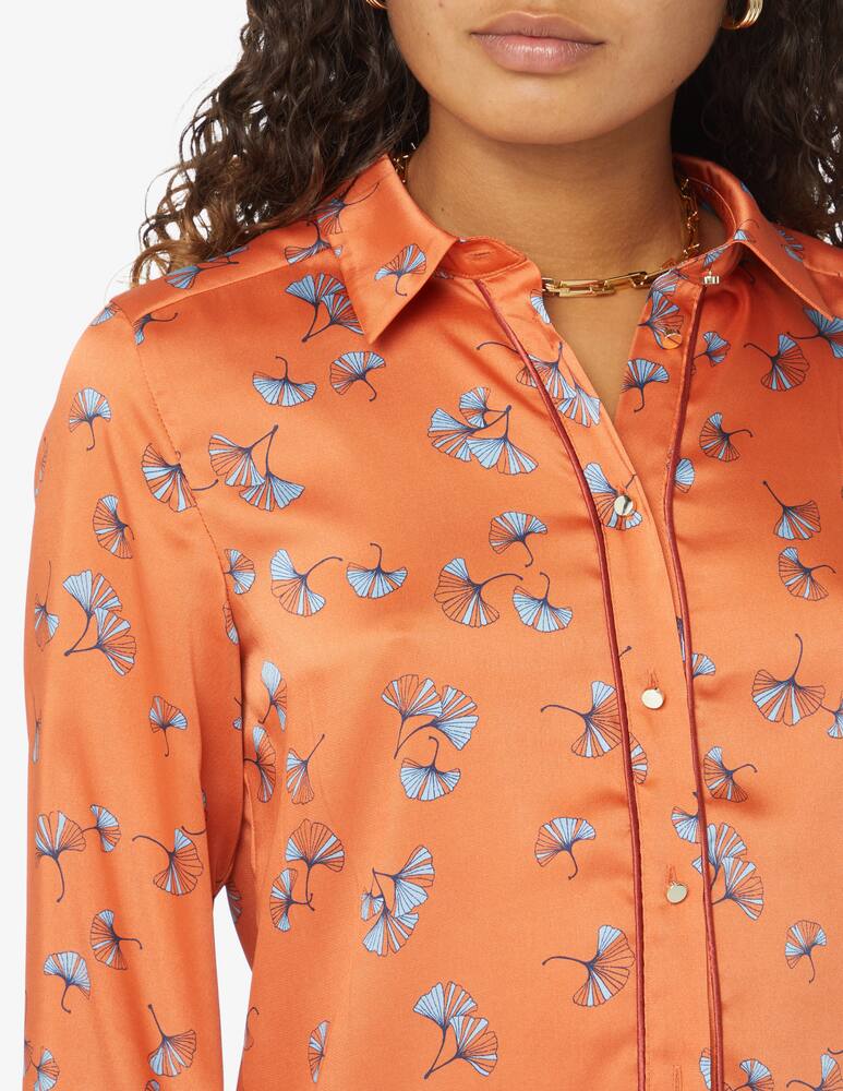 rinascente iBlues Camicia stampa twill Arte - Arancione