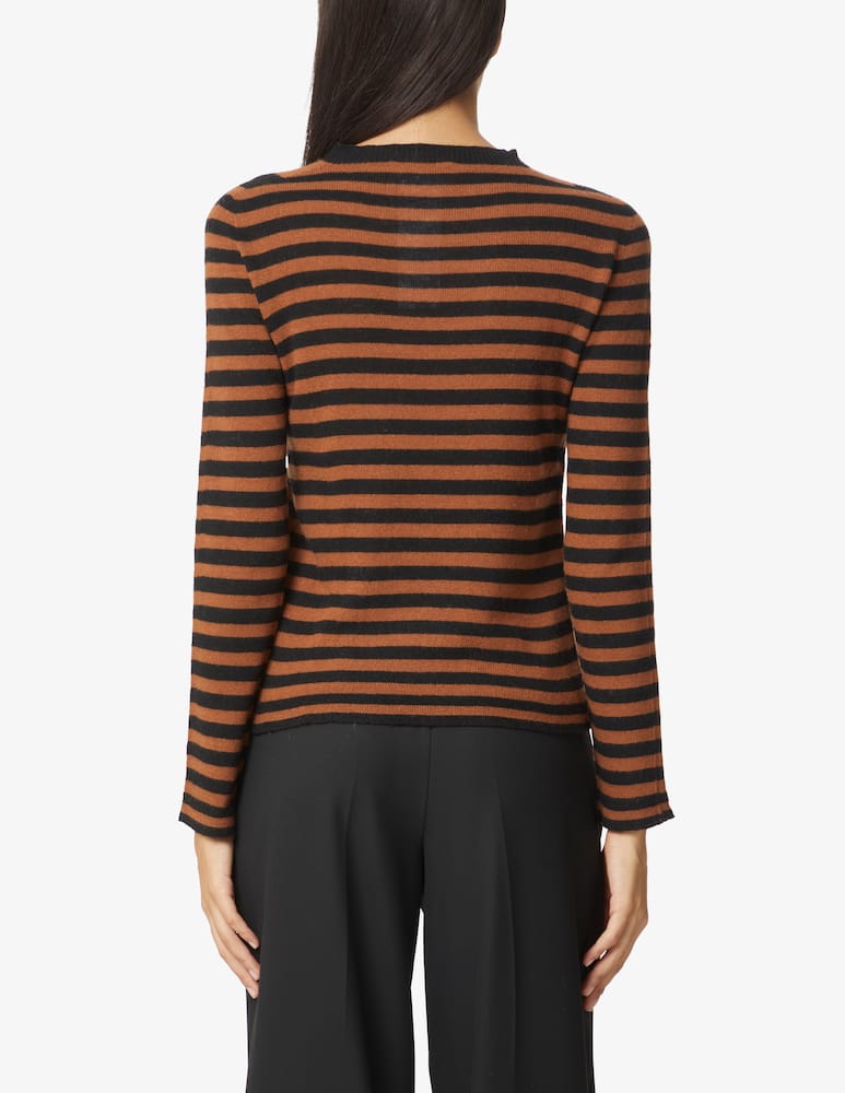 rinascente iBlues Maglione a manica lunga rigato Dea - Marrone