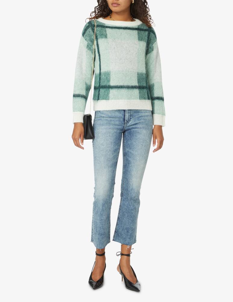 rinascente iBlues Fado checked long sleeved jumper - Light blue