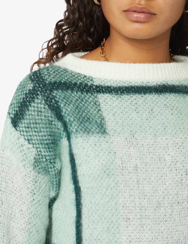 rinascente iBlues Fado checked long sleeved jumper - Light blue