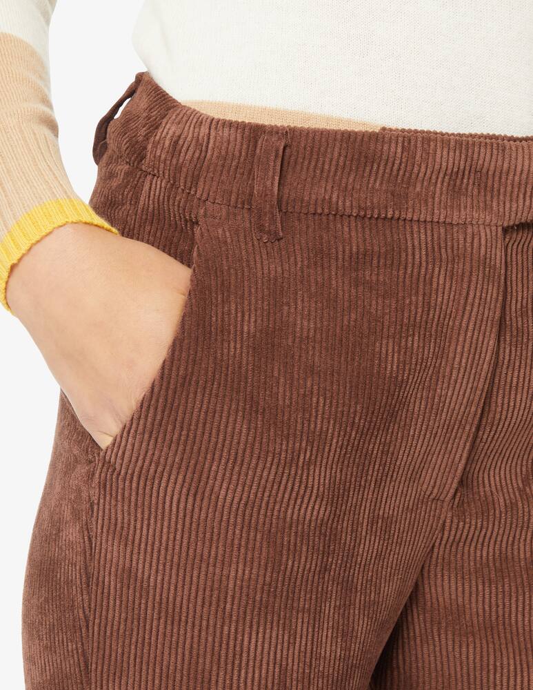 rinascente iBlues Malva velvet slim-firt trousers - Brown