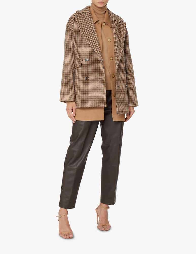 rinascente iBlues Giacca doppipetto a quadri riversibile Sorriso  - Marrone