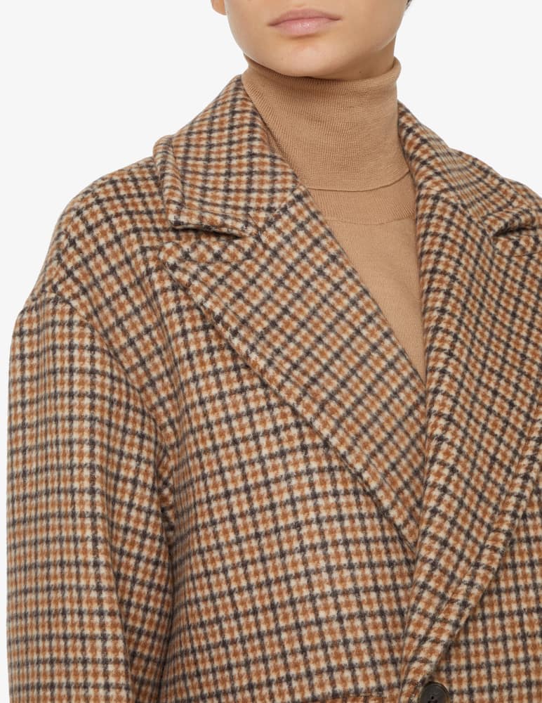 rinascente iBlues Giacca doppipetto a quadri riversibile Sorriso  - Marrone