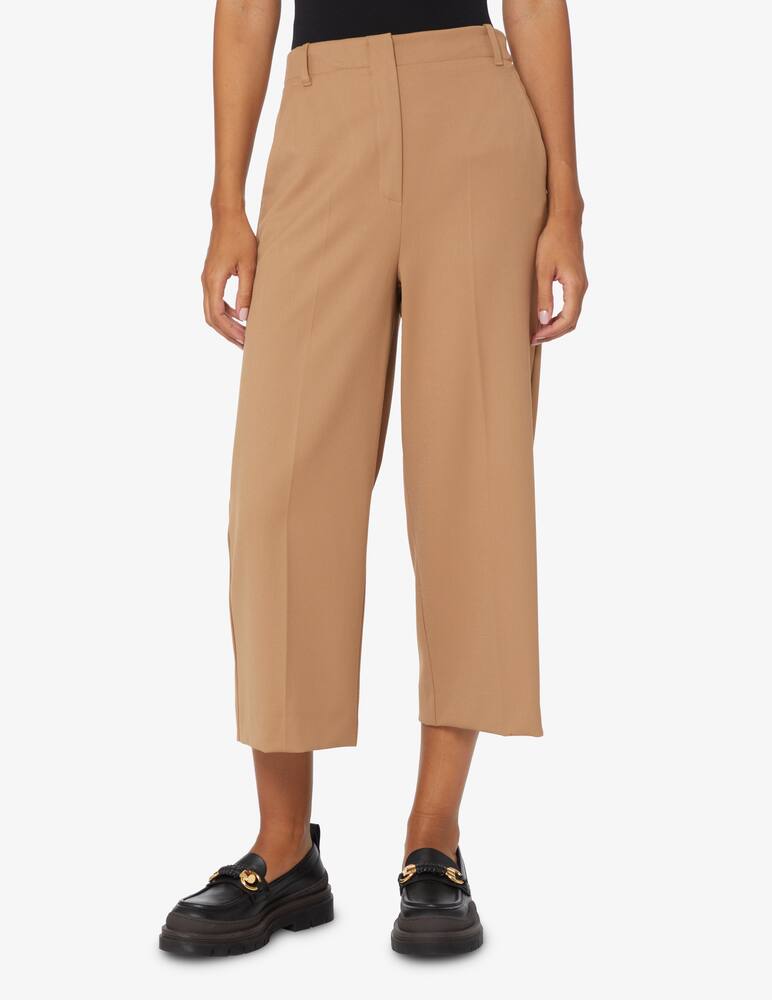 rinascente iBlues Pantaloni crop gabard Jancy - Marrone