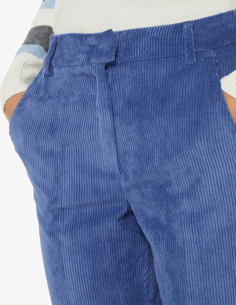 rinascente iBlues Pantaloni slim-fit in velluto Malva - Blu