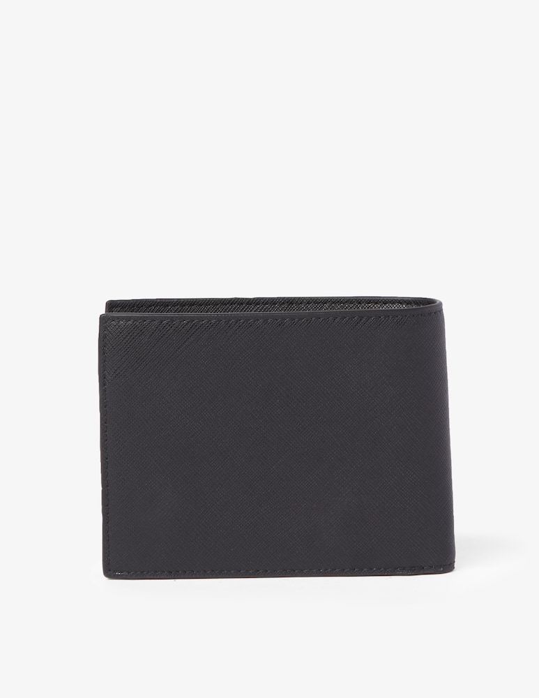 rinascente Emporio Armani Bfold saffiano regenerated wallet - Black