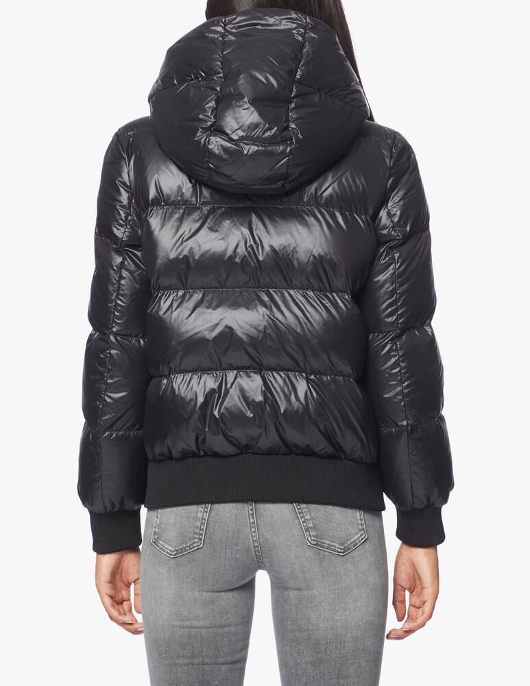rinascente Armani Exchange Short bomber jacket with hood - Black
