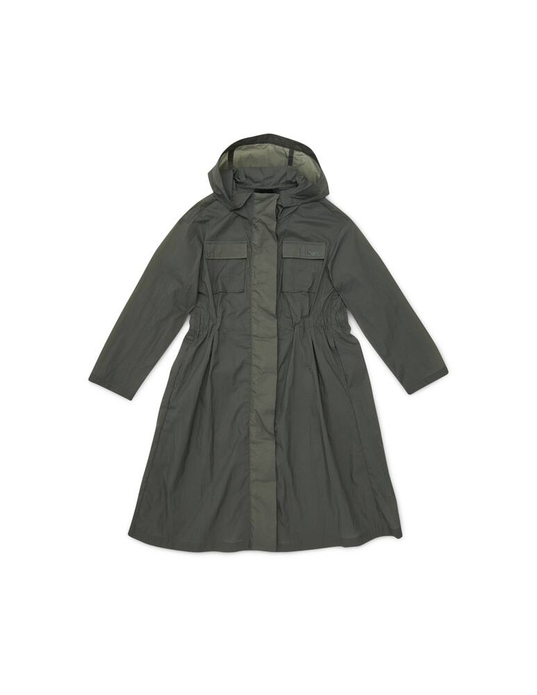 rinascente Emporio Armani Nylon hooded trench