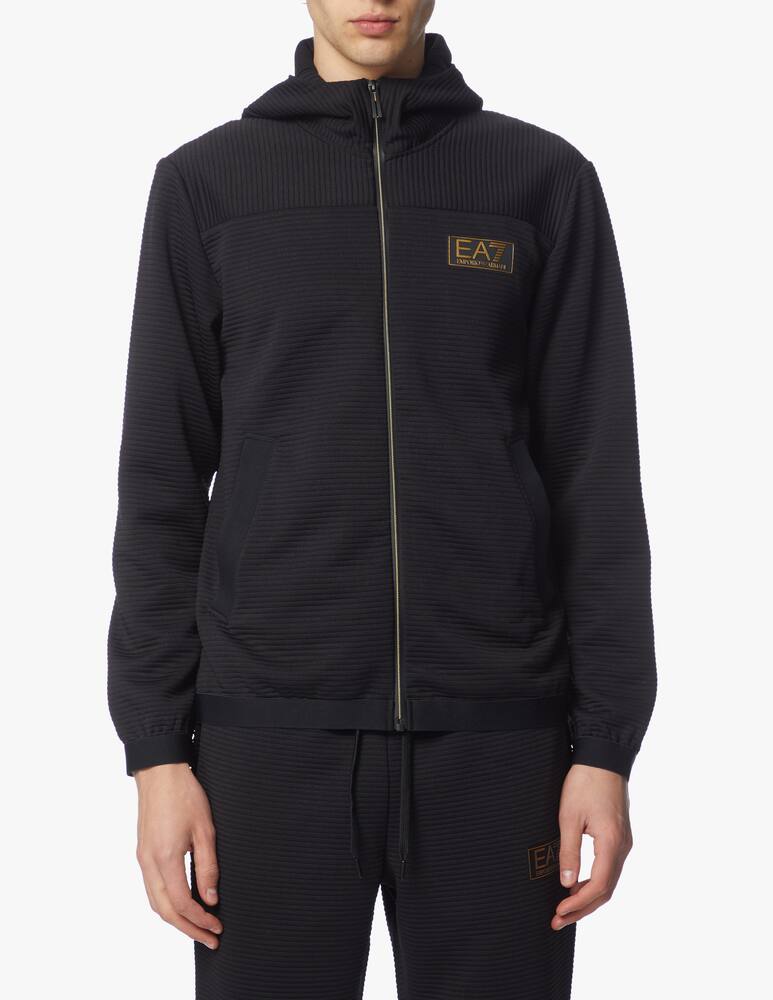 rinascente EA7 Felpa full zip con cappuccio