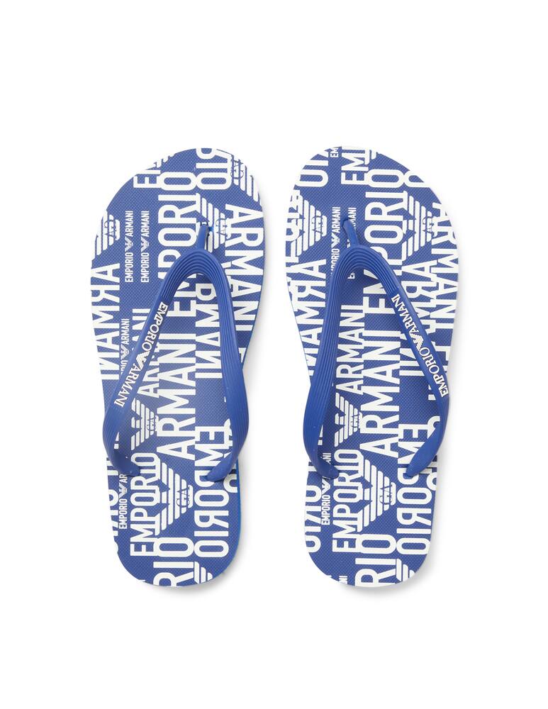 rinascente Emporio Armani Ao graphic flip flop