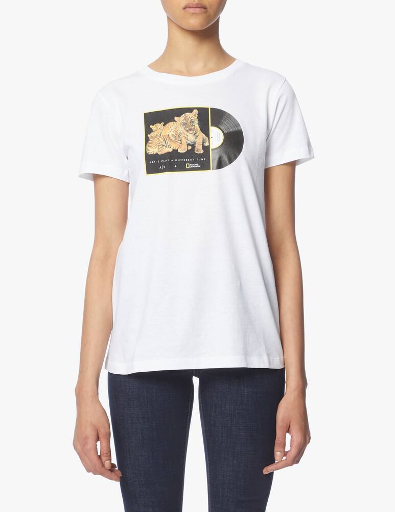 rinascente Armani Exchange National Geographic cotton t-shirt