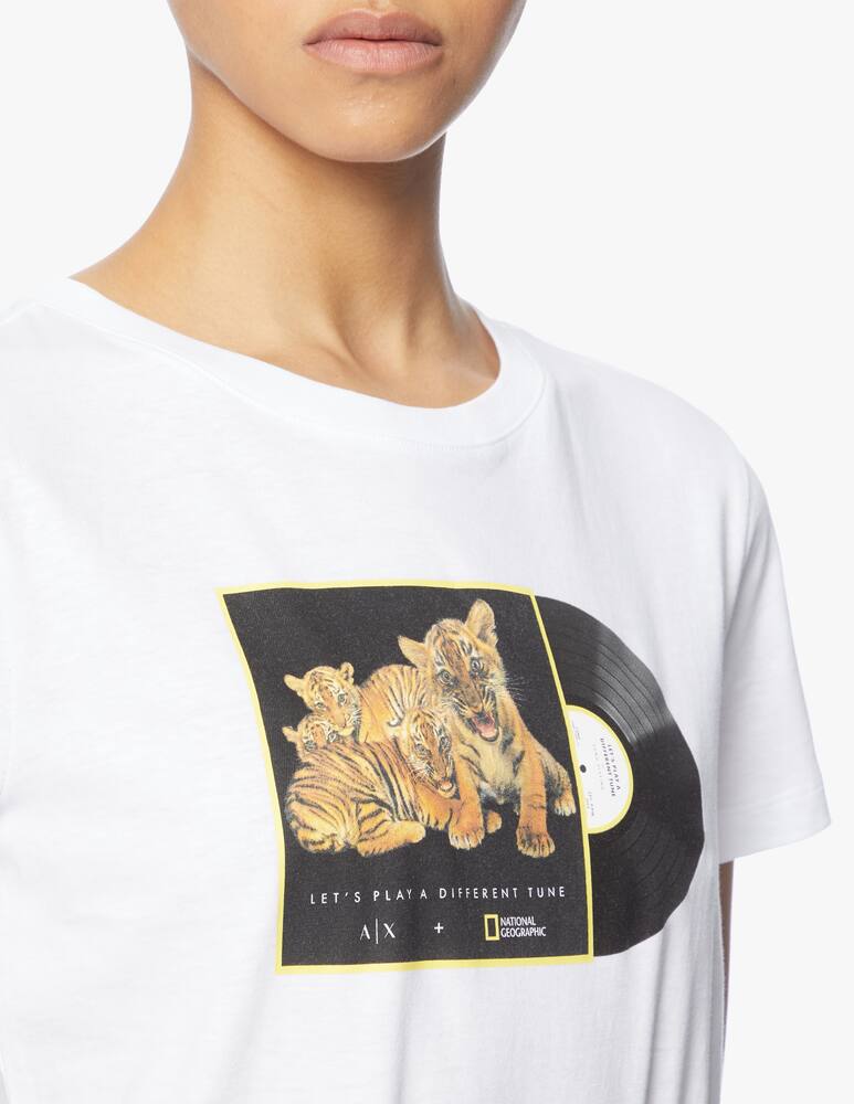 rinascente Armani Exchange National Geographic cotton t-shirt