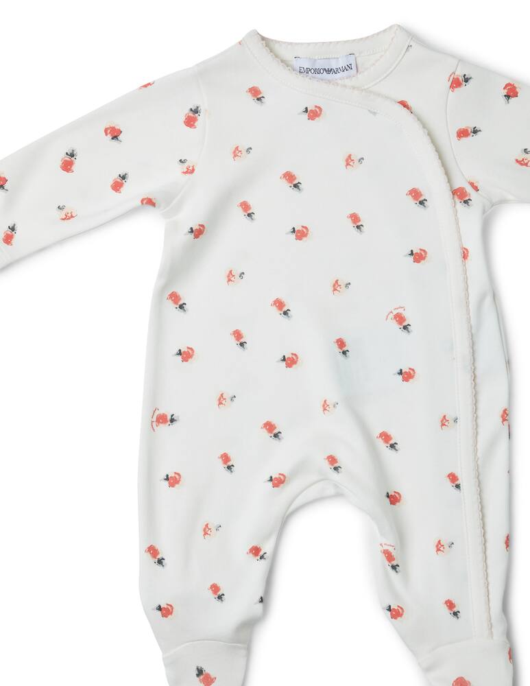 rinascente Emporio Armani Set regalo: 2 tutine lunghe con piede fiorate