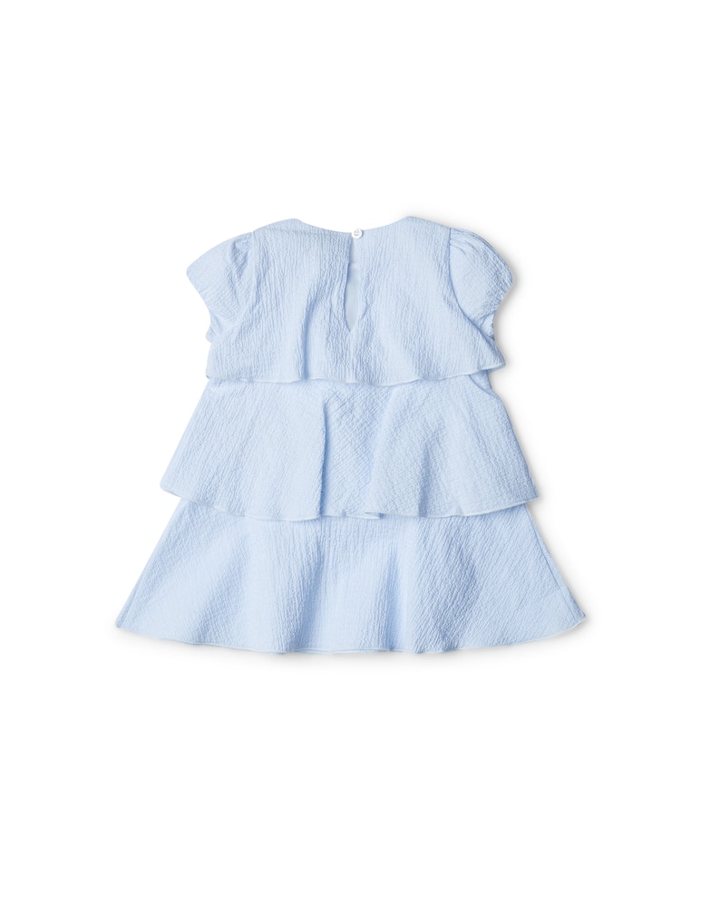 rinascente Emporio Armani Rouche seesucker dress