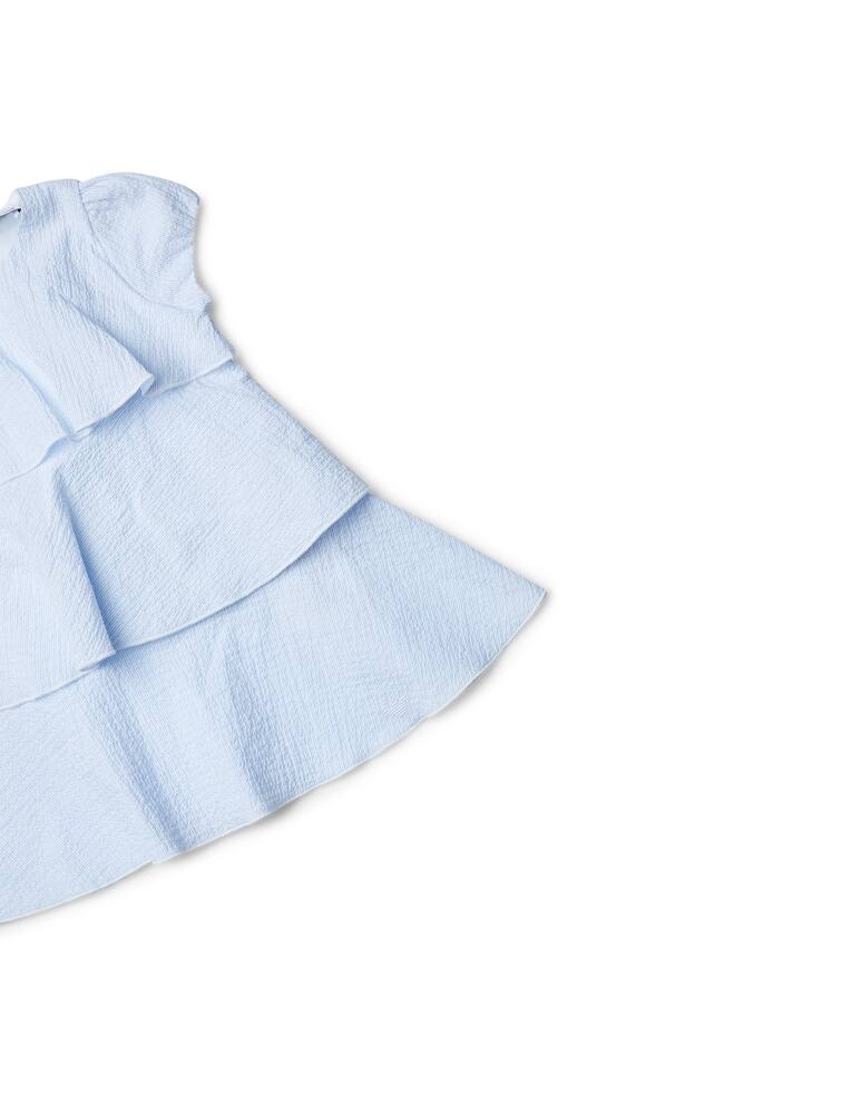 rinascente Emporio Armani Rouche seesucker dress