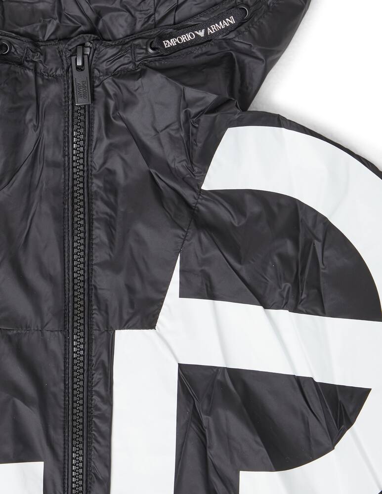 rinascente Emporio Armani Logo hooded jacket