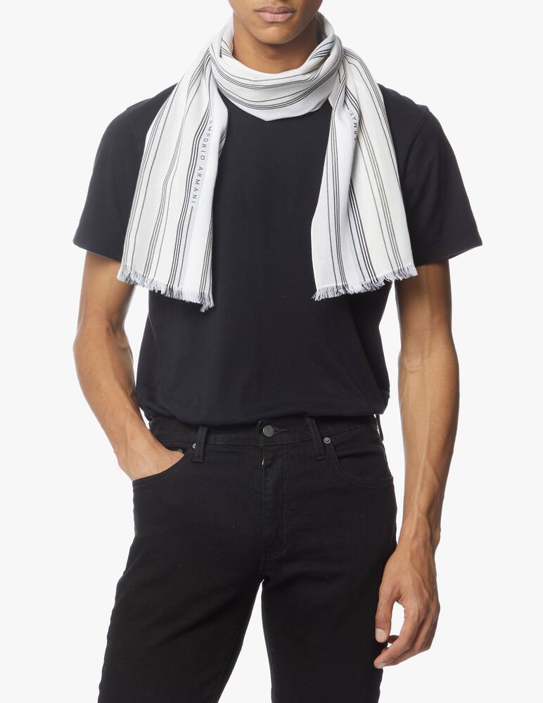 rinascente Emporio Armani Sciarpa con logo 40x158