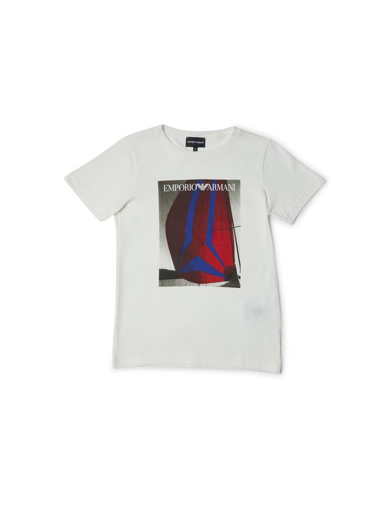 Emporio Armani Printed boat jersey t-shirt - picture 1 Emporio Armani Printed boat jersey t-shirt - picture 1