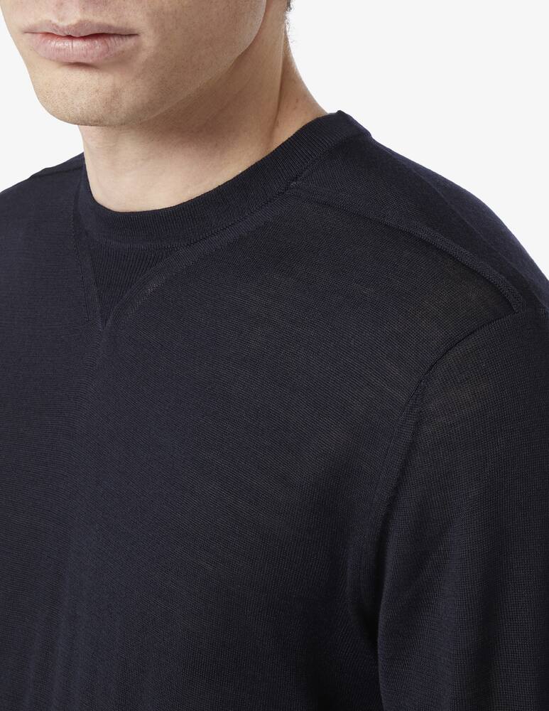 rinascente Emporio Armani F14 wool lyocell crewneck jumper