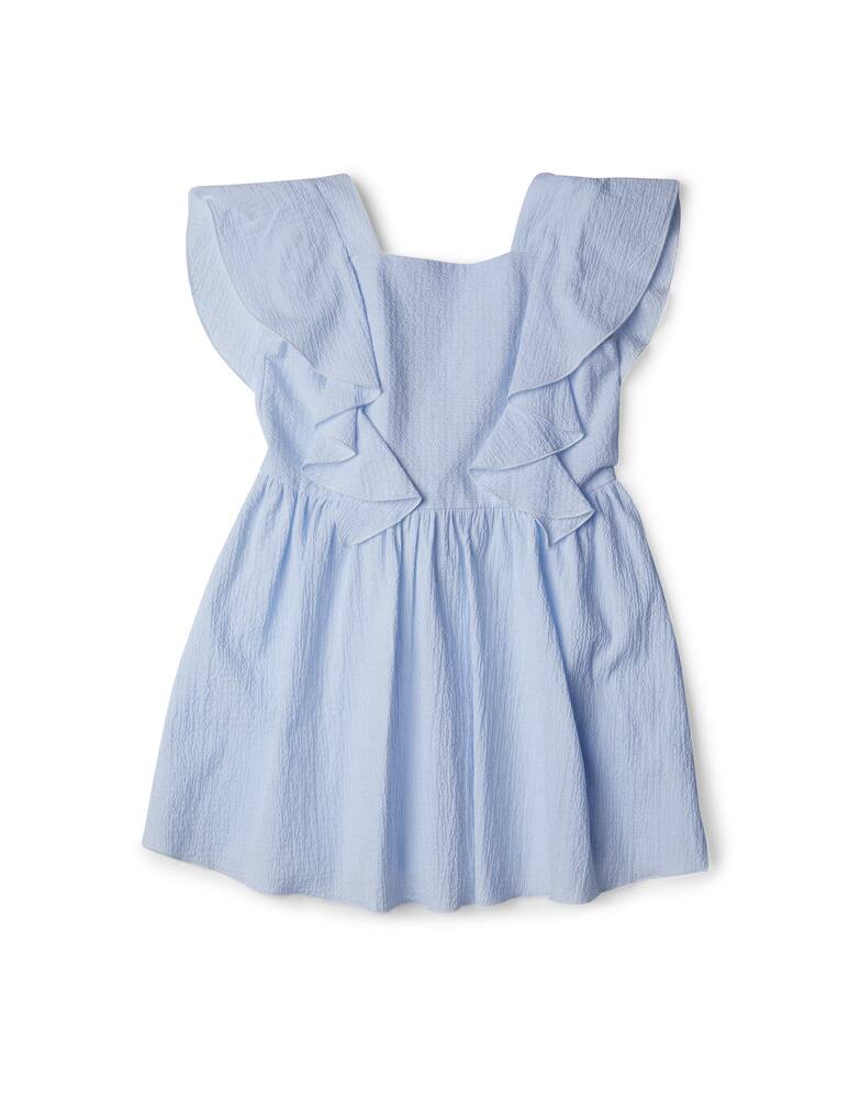 rinascente Emporio Armani Abito senza maniche volant seersucker