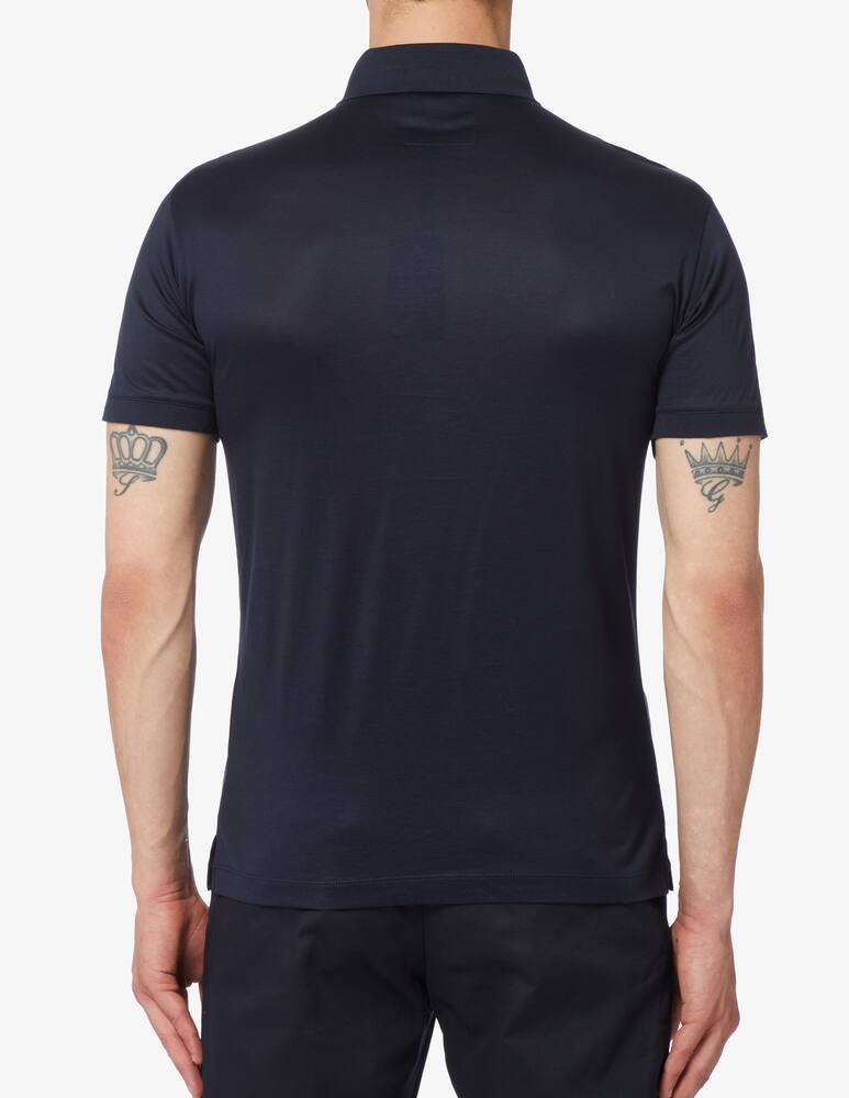 Emporio Armani Polo mc lyocell blend - picture 3 Emporio Armani Polo mc lyocell blend - picture 3
