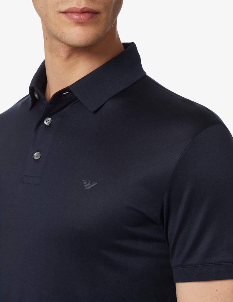 Emporio Armani Polo mc lyocell blend - picture 4 Emporio Armani Polo mc lyocell blend - picture 4